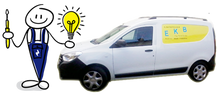 Firmenauto mit Männchen