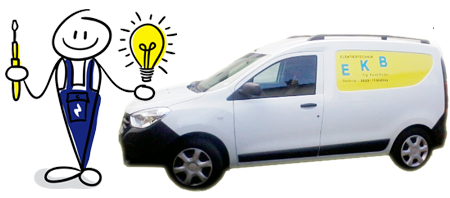 Firmenauto mit Männchen